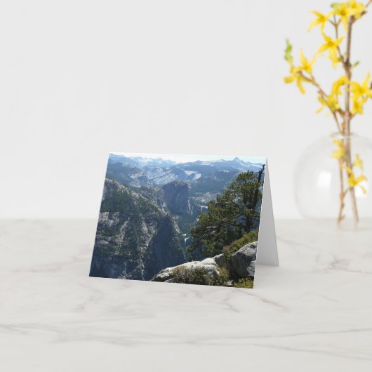 Yosemite Mountain-Uitzicht in het Nationaal Park Y Kaart (Gele Bloem)