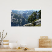 Yosemite Mountain-Uitzicht in het Nationaal Park Y Poster (Keuken)