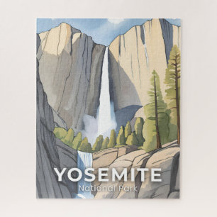 Yosemite National Park Aquarel Reizen Legpuzzel