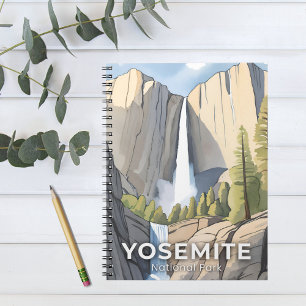 Yosemite National Park Aquarel Reizen Notitieboek
