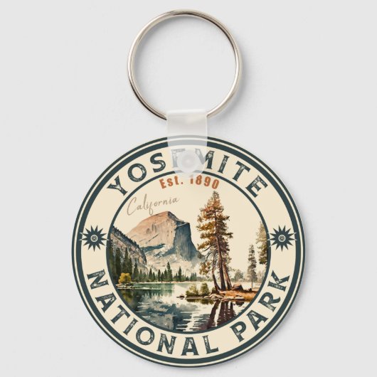 Yosemite National Park  Bergsouvenirs Sleutelhanger (Voorkant)