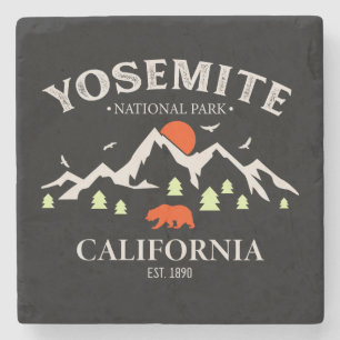 Yosemite National Park Bergsouvenirs Stenen Onderzetter