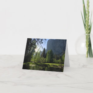 Yosemite National Park Blank Note Card Kaart