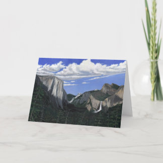Yosemite National Park Blank Wenskaart Kaart