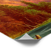 Yosemite National Park Bruiloft Waterverf Welkom Poster (Hoek)