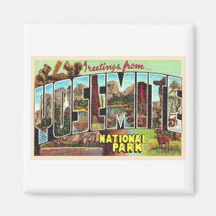 Yosemite National Park California  Briefkaart Magneet