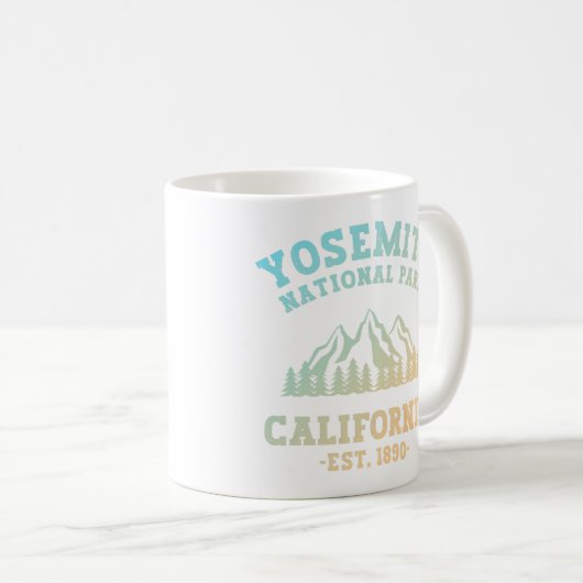 Yosemite National Park California Hiking Gradient Koffiemok (Voorkant rechts)