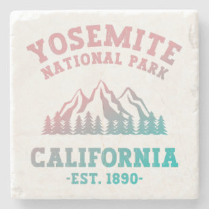 Yosemite National Park California Hiking Gradient Stenen Onderzetter