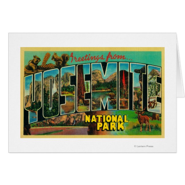 Yosemite National Park, California - Large Lette (Voorkant Horizontaal)