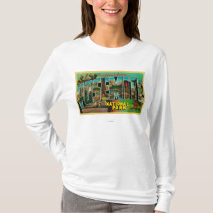 Yosemite National Park, California - Large Lette T-shirt