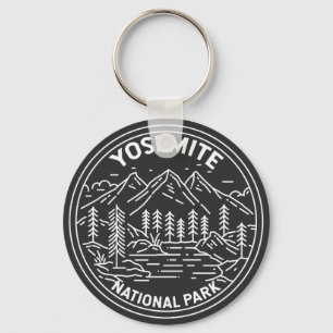 Yosemite National Park California Monoline Sleutelhanger