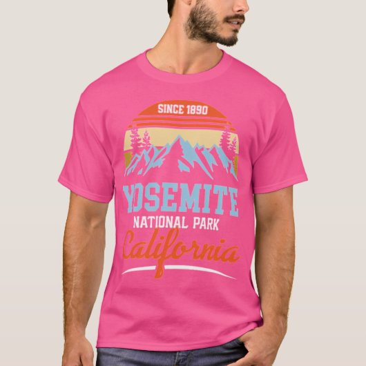 Yosemite National Park California Mountain Tshirt (Voorkant)