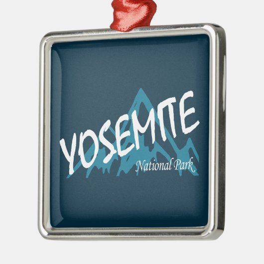 Yosemite National Park California Mountains Metalen Ornament (Links)