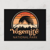 Yosemite National Park California Retro  Briefkaart (Voorkant)
