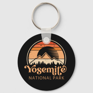 Yosemite National Park California Retro  Sleutelhanger