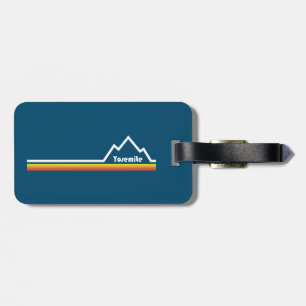 Yosemite National Park California Stripe Bagagelabel