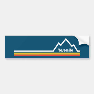 Yosemite National Park California Stripe Bumpersticker