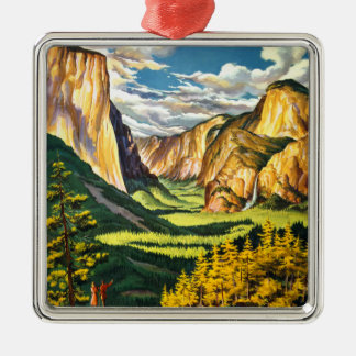 Yosemite National Park California Travel Art Metalen Ornament