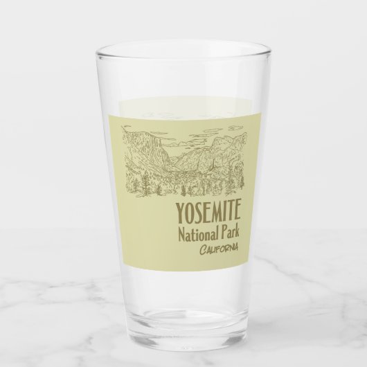 Yosemite National Park California Tunnel Uitzicht Glas (Voorkant)