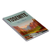Yosemite National Park California Vintage jaren 60 Notitieboek (Rechterzijde)