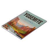 Yosemite National Park California Vintage jaren 60 Notitieboek (Linkerzijde)
