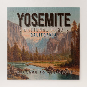 Yosemite National Park California Vintage jaren 80 Legpuzzel
