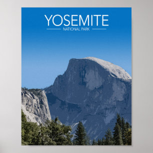 Yosemite National Park, Californië, gestileerde re Poster