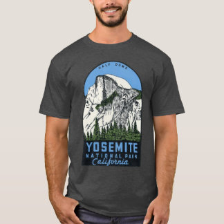 Yosemite National Park Californië Half Dome Vintag T-shirt