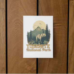 Yosemite National Park Camping Reizen Briefkaart