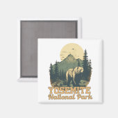 Yosemite National Park Camping Reizen Magneet (Voorkant / Achterkant)