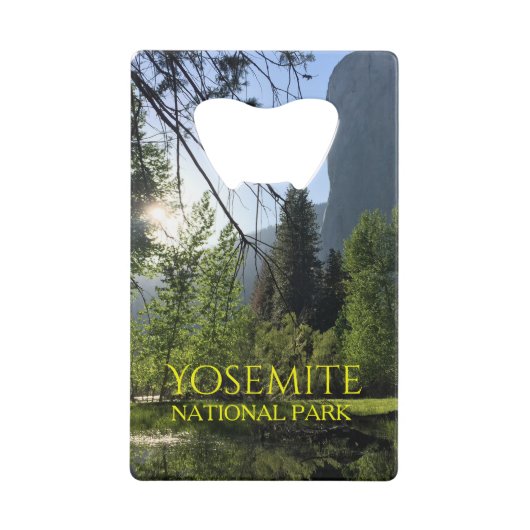 Yosemite National Park Carte de crédit Bottle Open (Devant)