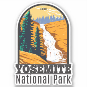 Yosemite National Park Chilnualna Herfsten Califor Sticker
