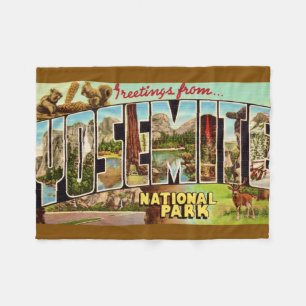 Yosemite National Park Dekken Fleece Deken