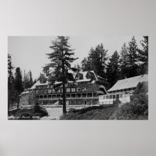 Yosemite National Park Glacier Point Lodge Poster