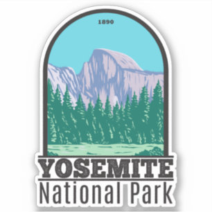 Yosemite National Park Half Dome California Sticker