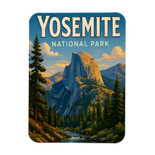 Yosemite National Park Half Dome Reisgeschenk Magneet