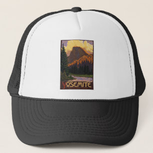 Yosemite National Park - Half-Dome Travel Poster Trucker Pet
