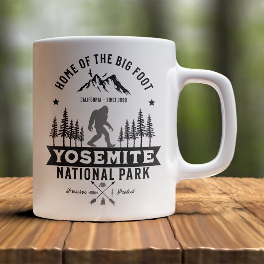 Yosemite National Park Home of the Big Foot Funny Koffiemok