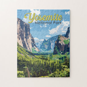Yosemite National Park Illustratie Reiskunst Legpuzzel