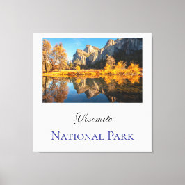 Yosemite National Park in de herfst Canvas Afdruk