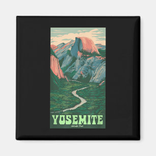 Yosemite National Park Klassieke Half-dome, Wandel Magneet