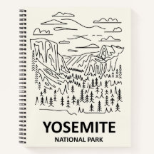 Yosemite National Park Lijnkunst