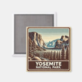 Yosemite National Park Magnet Magneet (Voorkant / Achterkant)