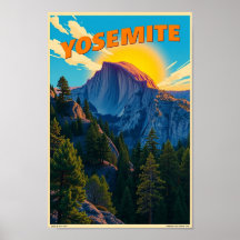 Yosemite National Park Minimalistische Natuur