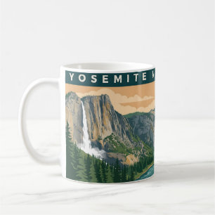 Yosemite National Park Retro Poster Kunst Koffiemok