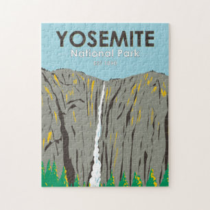 Yosemite National Park Ribbon Herfsten Californië Legpuzzel