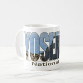 Yosemite National Park Text met Half Dome Koffiemok (Voorkant links)