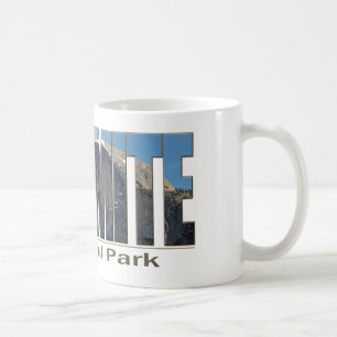 Yosemite National Park Text met Half Dome Koffiemok