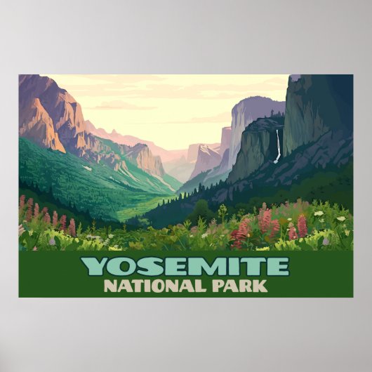 Yosemite National Park Valley Half Dome Poster (Voorkant)