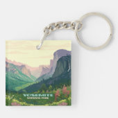 Yosemite National Park Valley Half Dome Sleutelhanger (Achterkant)